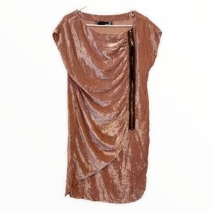 Love Moschino Velvet mid-length pink dress